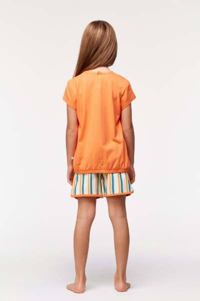 Resim 10-16 Yaş Kız Çocuk Pijama-Bst - 539-Papaya Rengi