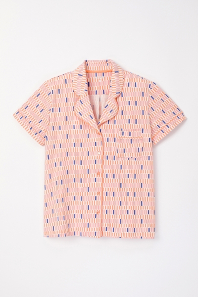 Resim Kadın Pijama-Ype - 968-Retro Desenli