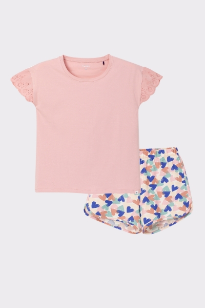 Resim Kadın Pijama-Ypd - 422-Gümüş Pembe