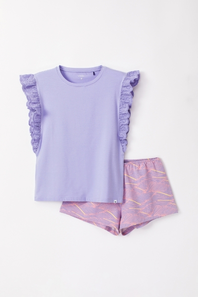 Resim Kadın Pijama-Ypc - 306-Lavanta