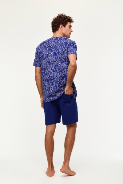 Resim Erkek Pijama-Qpa - 930-Tukan Temalı Çok Renkli Lacivert