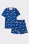 Resim Erkek Pijama-Pza - 911-Kaplumbağa Baskılı Lacivert