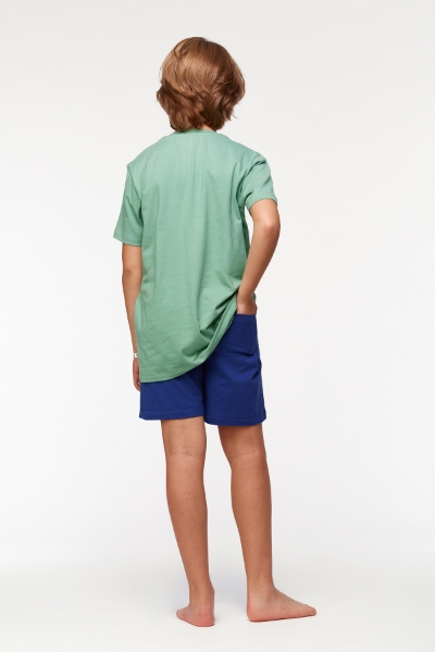 Resim 10-16 Yaş Erkek Çocuk Pijama-Qpb - 724-Elmas Yeşili