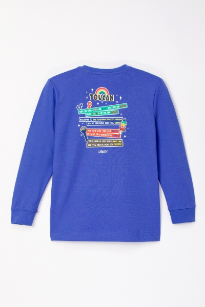 Resim 10-16 Yaş Erkek Çocuk Pijama-Plc - 829-Mor Mavi