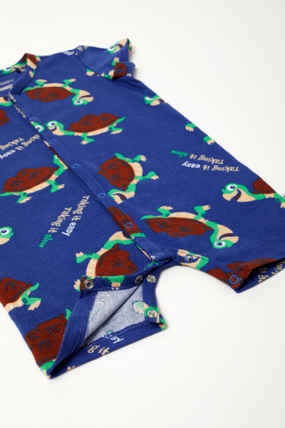 Resim Bebek Tulumu-Rba - 911-Kaplumbağa Baskılı Lacivert