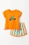 Resim Pamuklu Kız Bebek Pijama-Bst - 539-Papaya Rengi