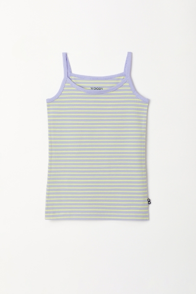 Resim 2-8 Yaş Kız Çocuk Atlet-Veg - 916-Balina Temalı Çizgili Mavi