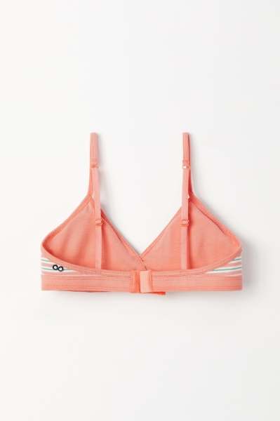 Resim Sütyen-Bra - 917-Kaplumbağa Temalı Çizgili Pembe