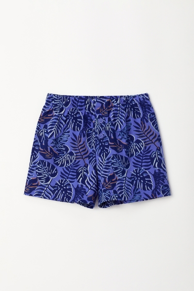 Resim 10-16 Yaş Erkek Çocuk Boxer-Qlb - 930-Tukan Temalı Çok Renkli Lacivert