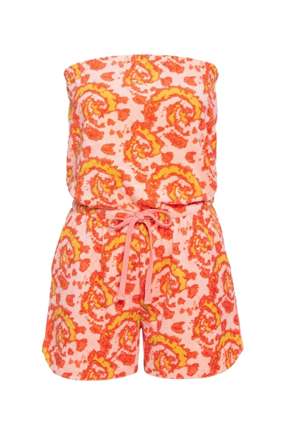 Resim Straplez Terry Tulum-Xoa - 987-Karışık Desenli Pembe