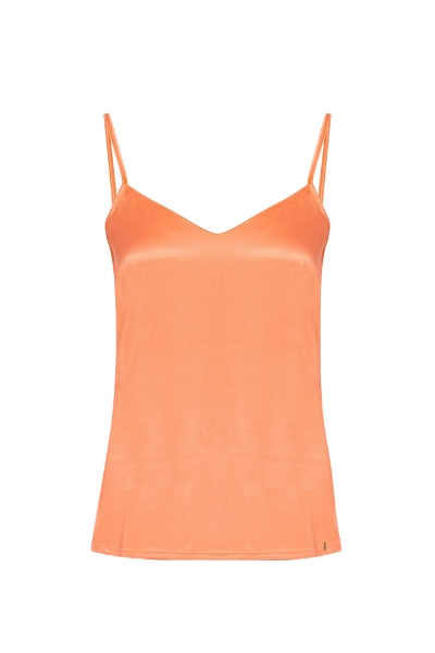 Resim İp Askılı Saten Bluz-Xxa - 542-Çöl Çiçeği Pembesi