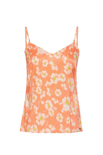 Resim İp Askılı Viskoz Bluz-Xxa - 996-Çiçek Baskılı