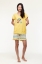 Resim Kadın Pijama-Psg - 651-Sarı
