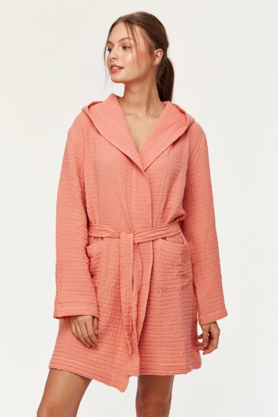 Resim Müslin Sabahlık-Yna - 491-Pudra Pembesi