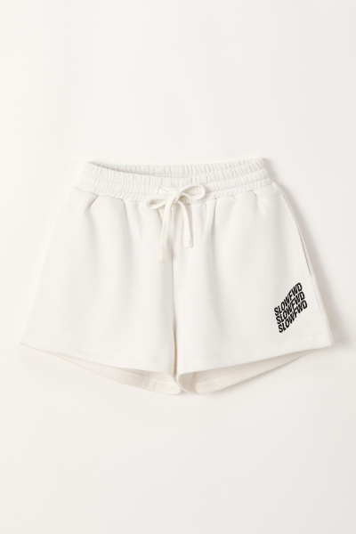 Resim Kadın Şort-Slq - 102-Opak Beyaz