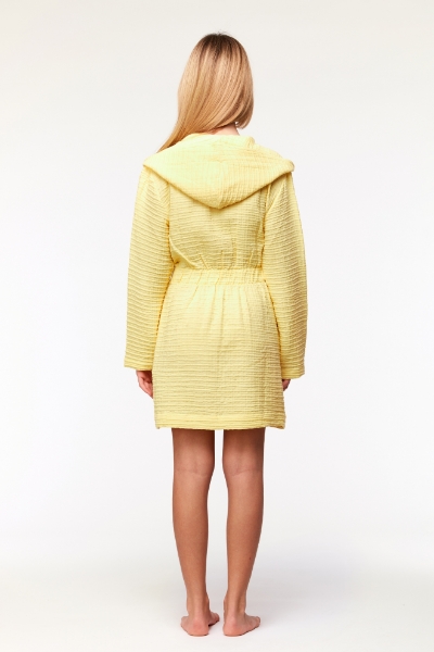 Resim 10-16 Yaş Müslin Sabahlık-Yna - 609-Açık Sarı