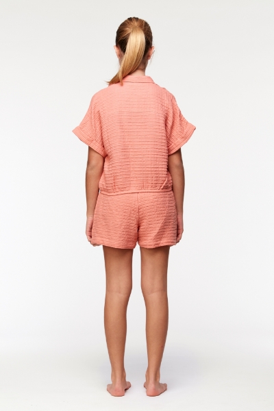 Resim 2-8 Yaş Kız Çocuk Pijama-Ypf - 491-Pudra Pembesi