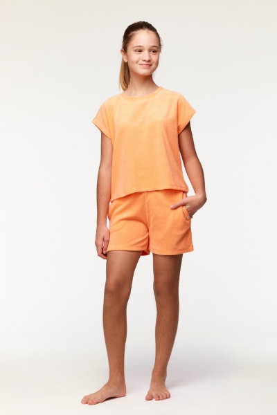 Resim 2-8 Yaş Kız Çocuk Pijama-Yha - 538-Kavuniçi