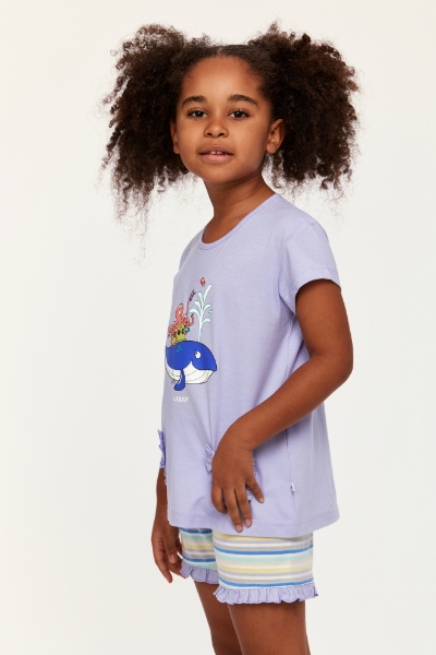 Resim 10-16 Yaş Kız Çocuk Pijama-Psg - 306-Lavanta