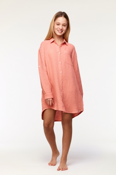 Resim 10-16 Kız Çocuk Gecelik-Ydc - 491-Pudra Pembesi