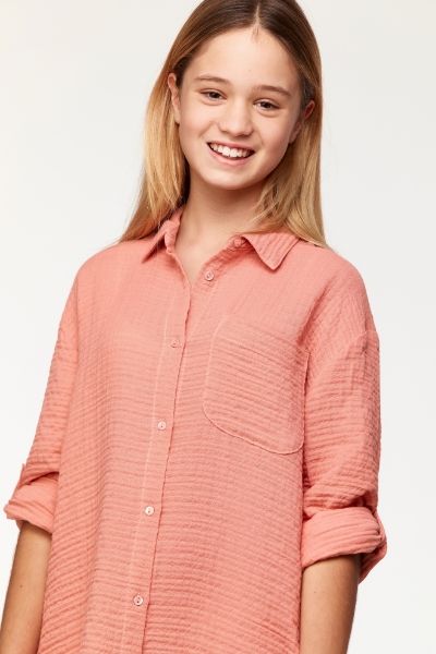 Resim 10-16 Kız Çocuk Gecelik-Ydc - 491-Pudra Pembesi