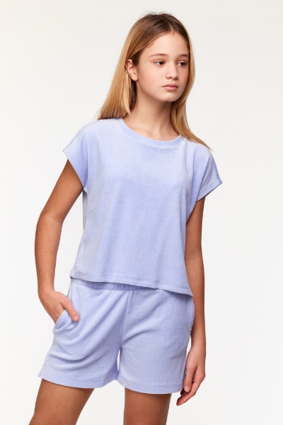 Resim 10-16 Yaş Kız Çocuk Pijama-Yha - 306-Lavanta