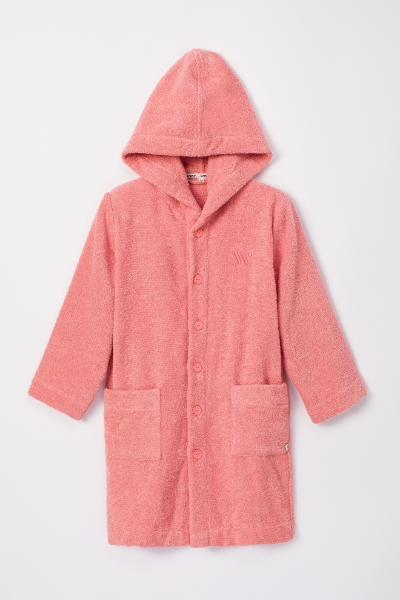 Resim 10-16 Yaş Pamuklu Havlu Bornoz-Rob - 491-Pudra Pembesi