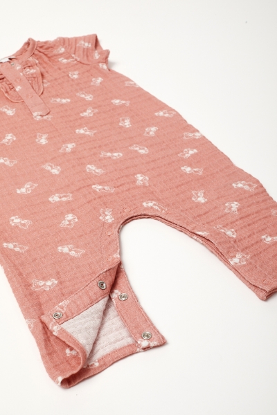 Resim Bebek Tulumu-Rbw - 939-Ayıcık Baskılı Pudra