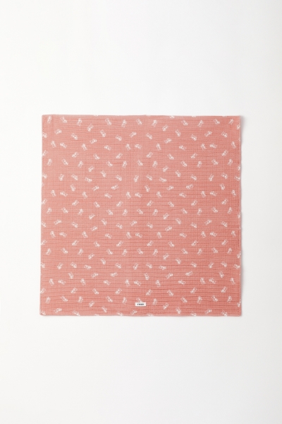 Resim Müslin Bebek Örtüsü-Blm - 939-Ayıcık Baskılı Pudra