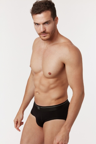 Resim 2’li Erkek Külot-Mın - 199-Siyah