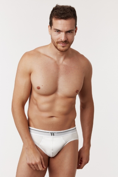 Resim 2’li Erkek Külot-Mın - 100-Beyaz