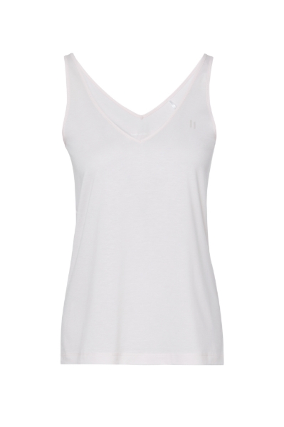 Resim V yaka detaylı bluz-Xlm - 412-Toz Pembe