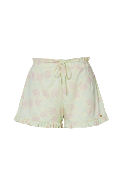 Resim Fırfır detaylı şort-Xlp - 914-Fısıldayan Siyah Yapraklar