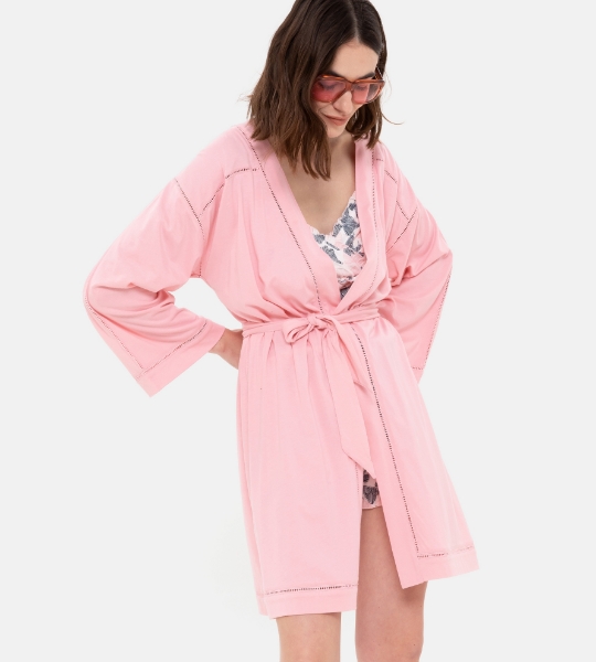 Resim Detaylı kimono-Xnc - 424-Şeker Pembe