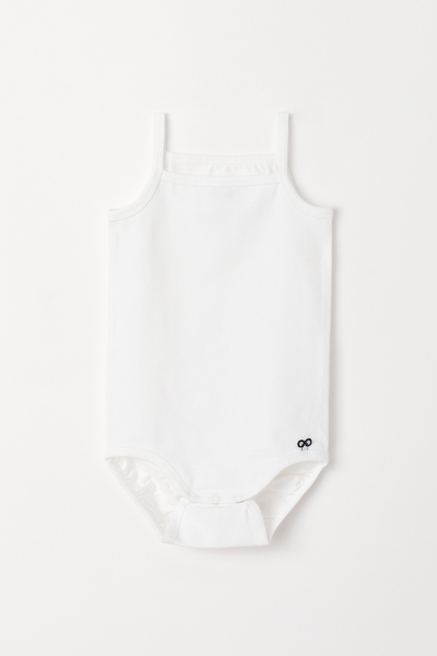 Resim Pamuklu Bebek Body-Ret - 100-Beyaz