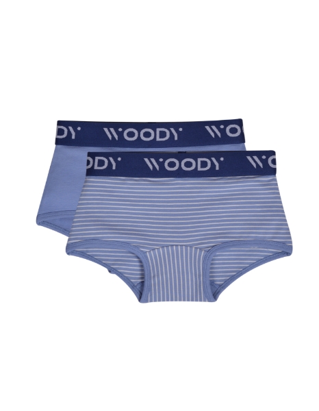 Resim 2-8 Yaş 2’li Kız Çocuk Külot- - 088-Gine Domuzu Temalı Çizgili Set