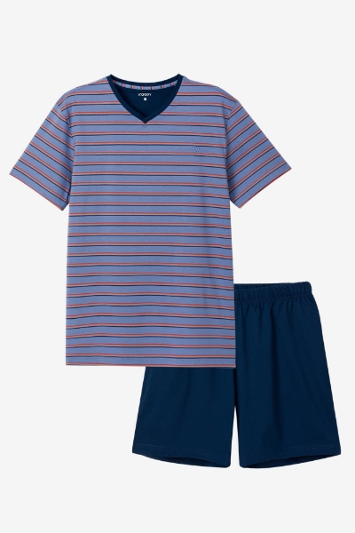 Resim Erkek Pijama-Fvs - 978-Yeşil Çizgili